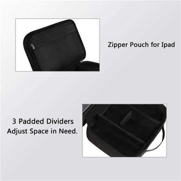 Multifunctional Electronic Bag Portable Waterproof Bag, 2 Layers, Black - Picture 5 of 6